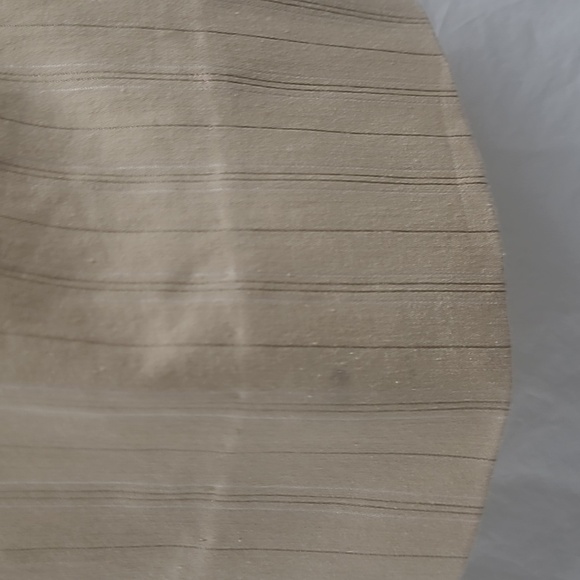 Rafaella Pants straight leg beige tan flat front 3 Pocket Verticle Stripe 14 - Picture 6 of 10